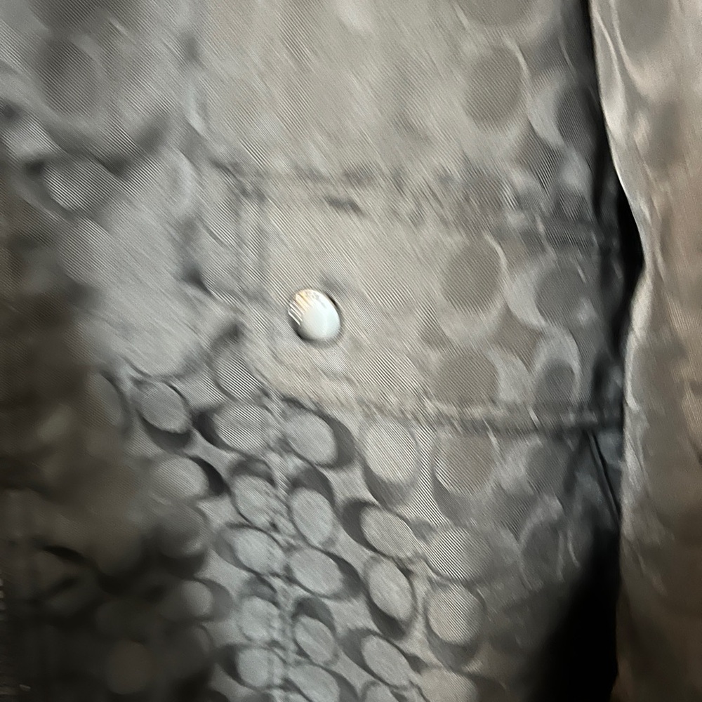Coach Black Signature Print Windbreaker Jacket - Picture 4 of 7